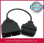 Cablu adaptor pentru Daewoo Matiz , de la 12 pini , la OBD2 – 16 pini , mama