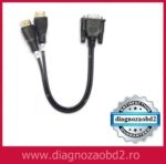 Cablu VGA la 2x HDMI pentru programator RT809H si RT809F